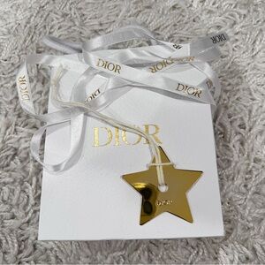 100% Authentic Christian Dior star bag charm, bag and ribbons